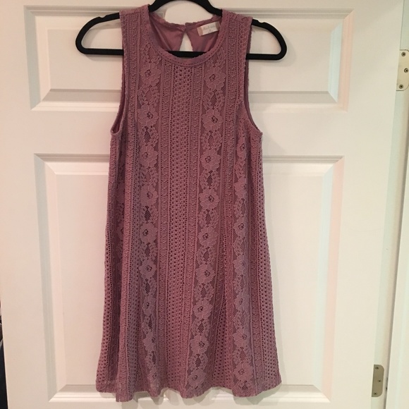 Altar'd State Dresses & Skirts - Altar’d State Mauve overplayed Sleeveless Dress